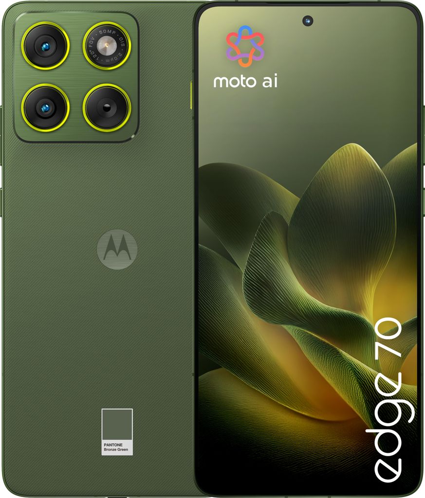 Motorola edge 70 , 17 cm (6.7"), 12 GB, 512 GB, 50 MP, Android 16.0, Grün