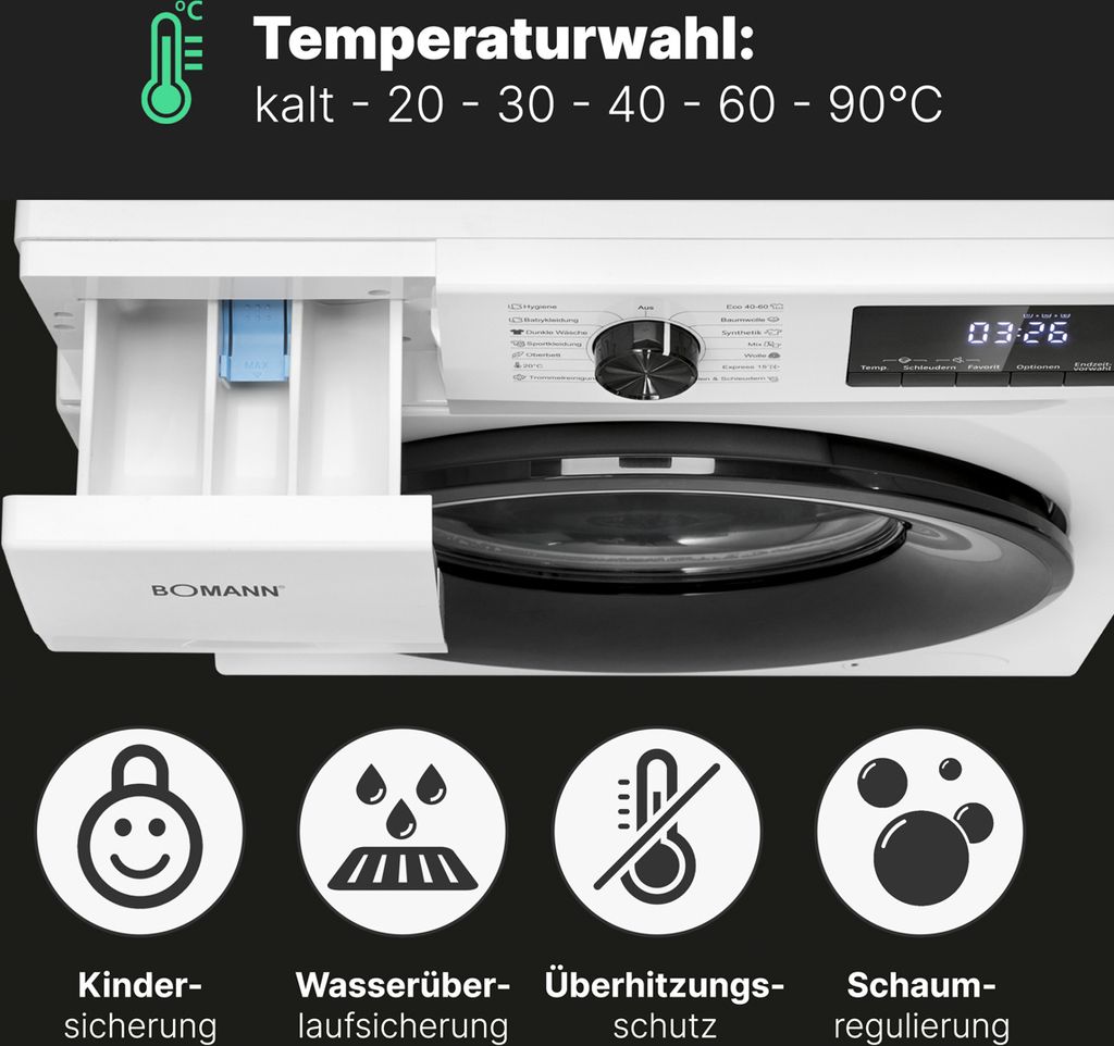 Bomann Waschmaschine 7kg - WA 7175