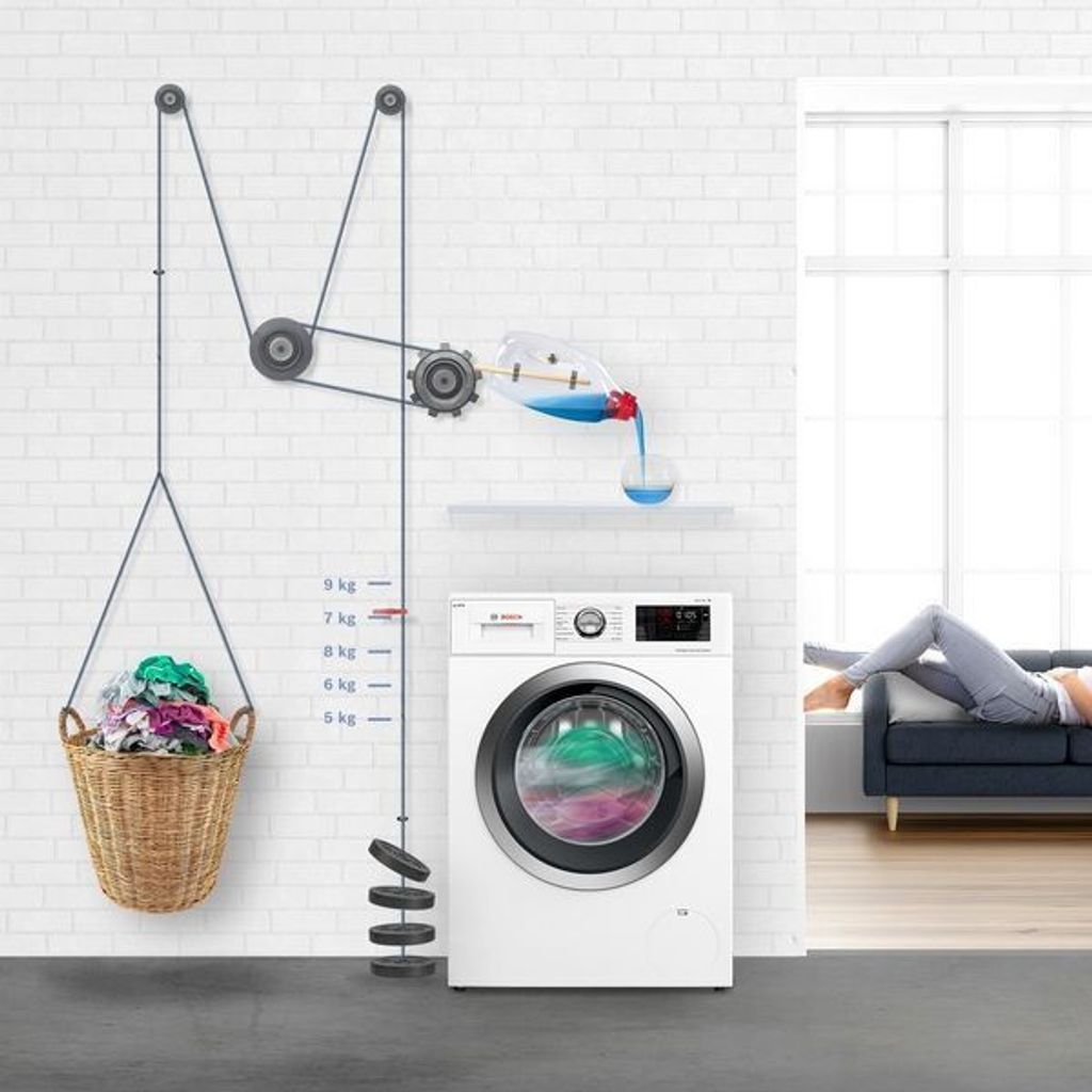 Bosch Serie 8 WGB244A40 washing machine, Frontlader, 9 kg, B, 69 dB, 1400 RPM, A