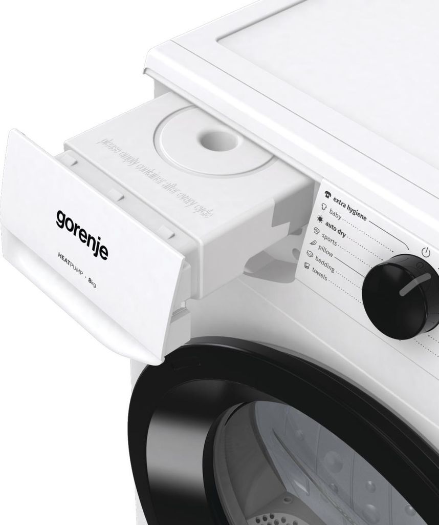 gorenje DHNE82, Wärmepumpentrockner, freistehend, Frontlader, 8 kg