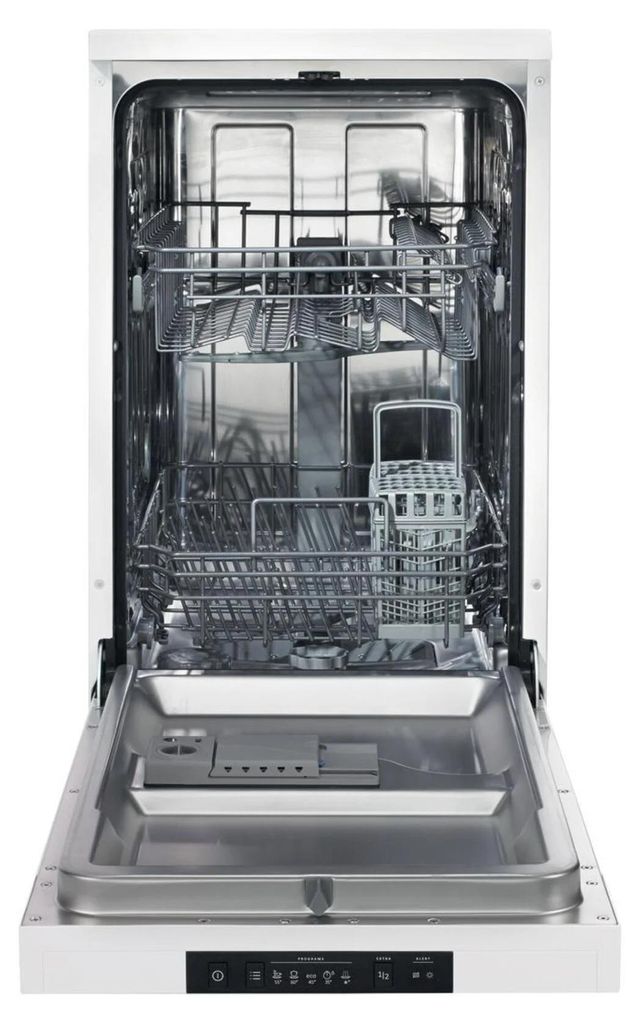 gorenje GS520E15W Freistehender Geschirrspüler 45cm Weiß - 9 Maßgedecke - 4 Programme - Besteckkorb - Edelstahlbottich - AquaStop - Selbstreinigender Filter - 3 in 1 - Funktion