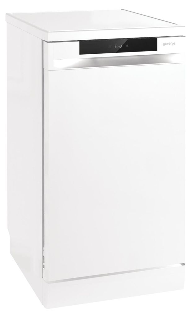 gorenje GS541D10W freistehender Geschirrspüler 45 cm, Freistehend, Single (45 cm breit), Weiß, Tasten, Edelstahl, 11 Maßgedecke