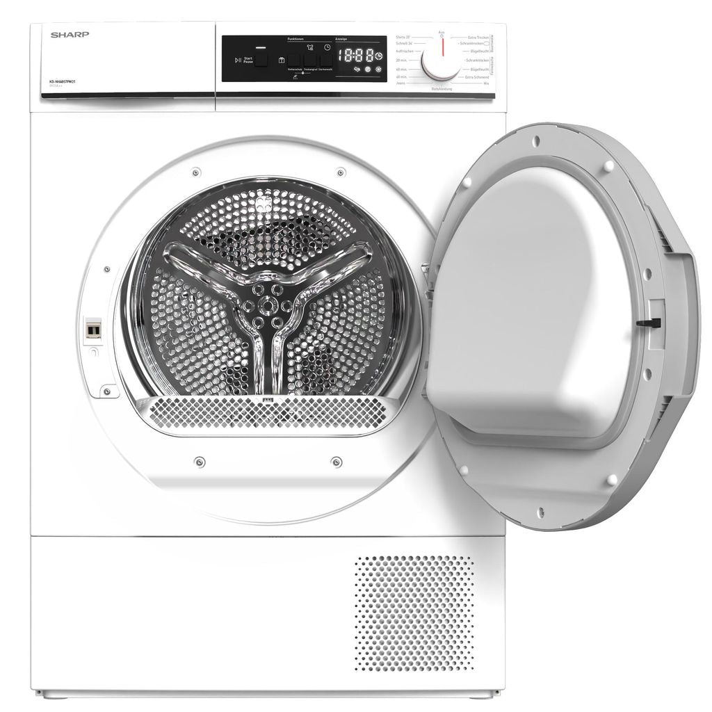 Sharp KD - NHA8S7PW21 - DE Wärmepumpentrockner 8kg 15Programme SoftTouch - Bedienung