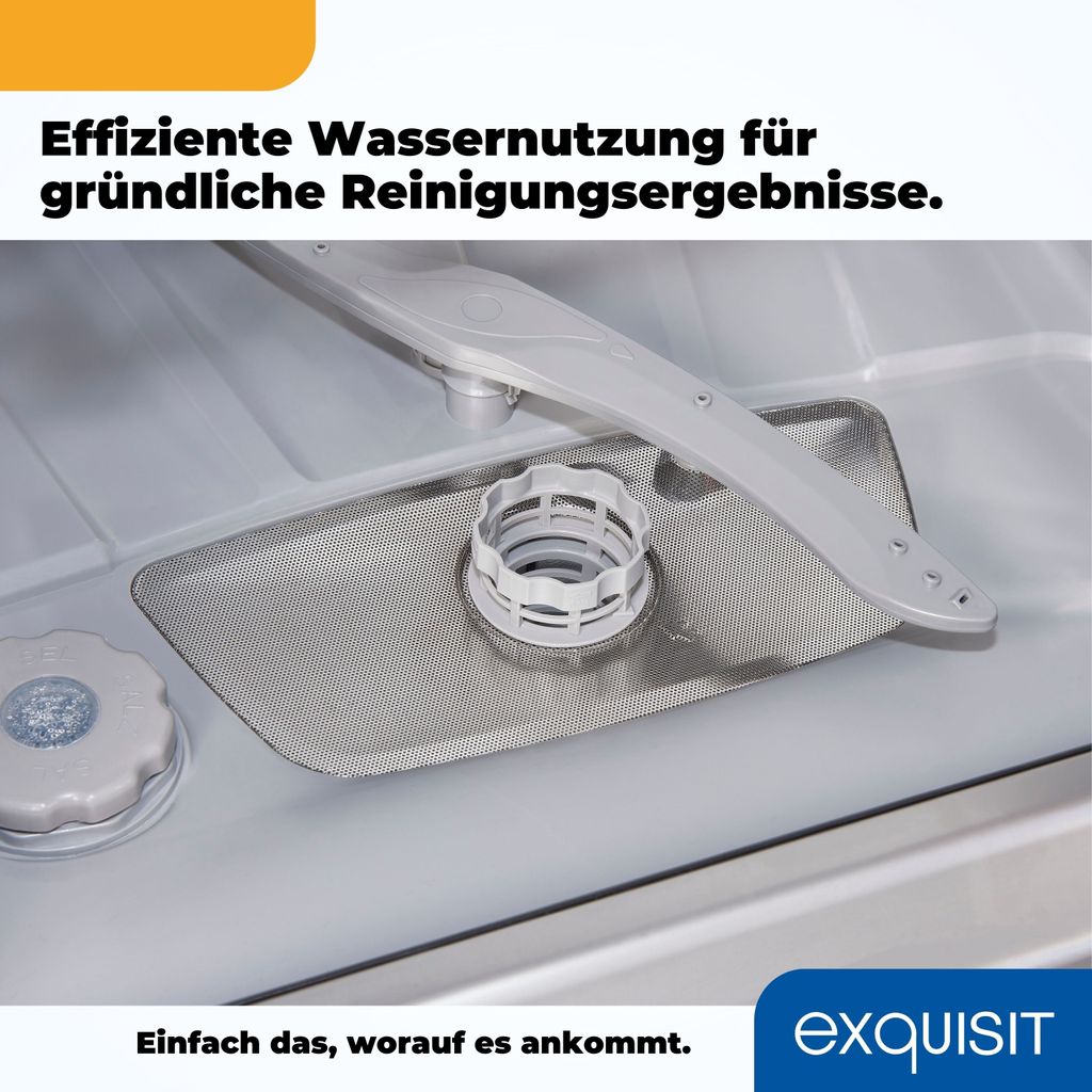 Exquisit Geschirrspüler EGSP6012 - E - 030E silber
