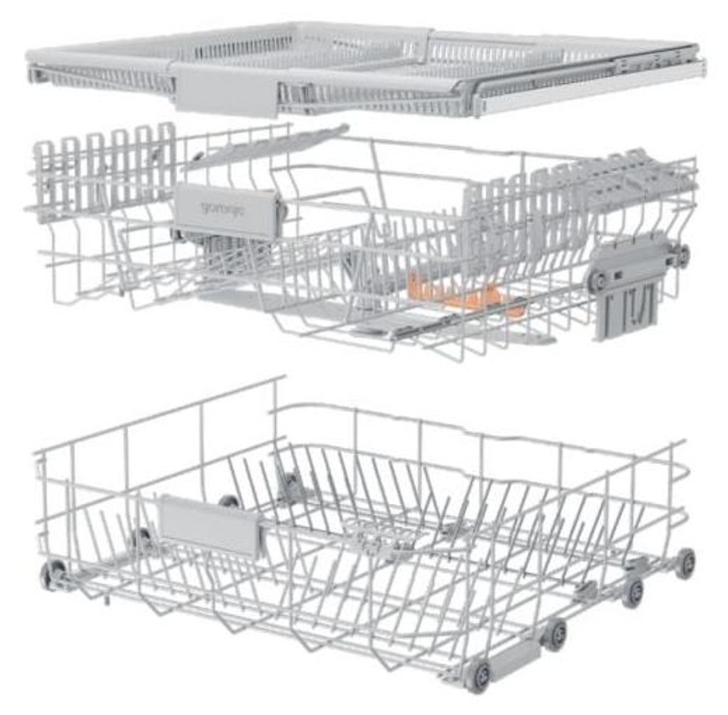 gorenje GS643C90X Geschirrspüler, freistehend, FlexUse, 16 Maßgedecke, 60 cm, silber