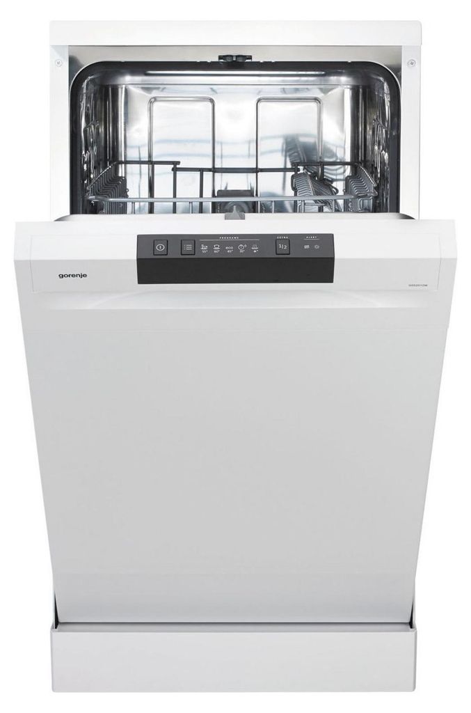 gorenje GS520E15W Freistehender Geschirrspüler 45cm Weiß - 9 Maßgedecke - 4 Programme - Besteckkorb - Edelstahlbottich - AquaStop - Selbstreinigender Filter - 3 in 1 - Funktion