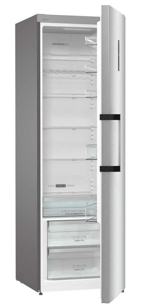 gorenje R619CSXL6 Kühlschrank ohne Gefrierfach, 384 Liter, Crispzone, silber