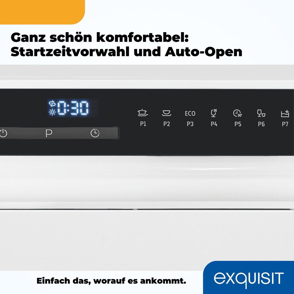 Exquisit Geschirrspüler GSP508 - 030D weiss