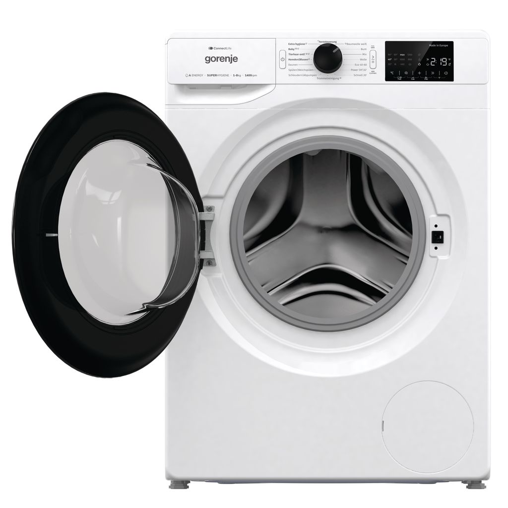 gorenje WPNEI84A1TS Waschmaschine, 8kg, 1400 U/min., Dampffunktion, 15 Progamme, WaveActive Trommel, ConnectLife WIFI