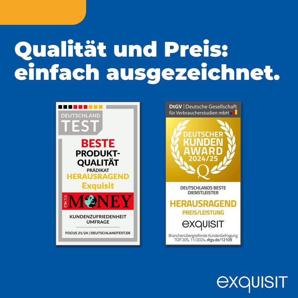 Exquisit Einbaugeschirrspüler, Vollintegrierte Spülmaschine, 14 Maßgedecke, Besteckschublade, Aquastop, Automatischer Türöffner, EGSP9614 - E - 031B inox