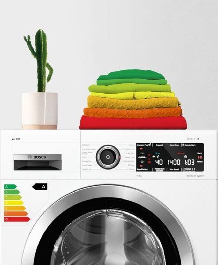 Bosch Serie 8 WGB244A40 washing machine, Frontlader, 9 kg, B, 69 dB, 1400 RPM, A