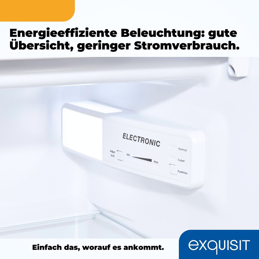 Exquisit Kühlschrank KS185 - 4 - HE - 040E weiss