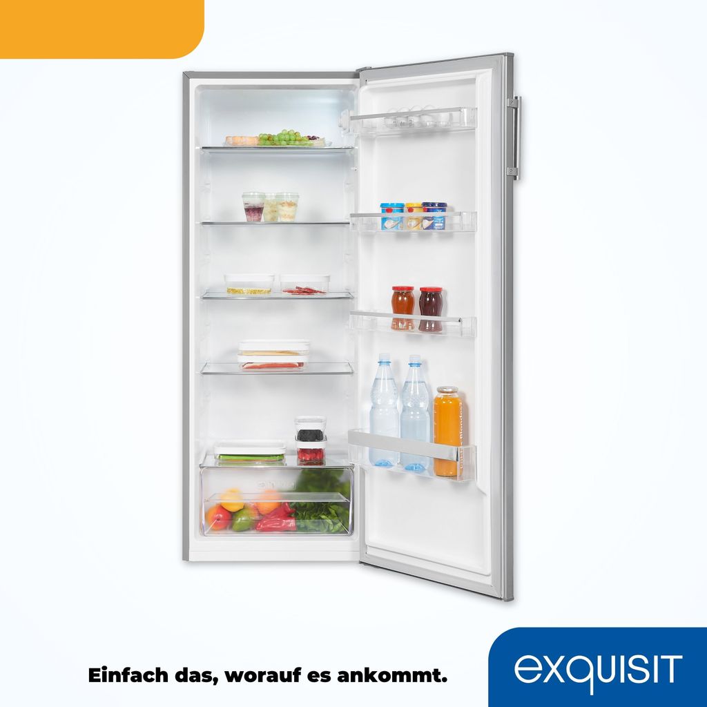 Exquisit Vollraumkühlschrank KS320 - V - H - 040E inoxlook