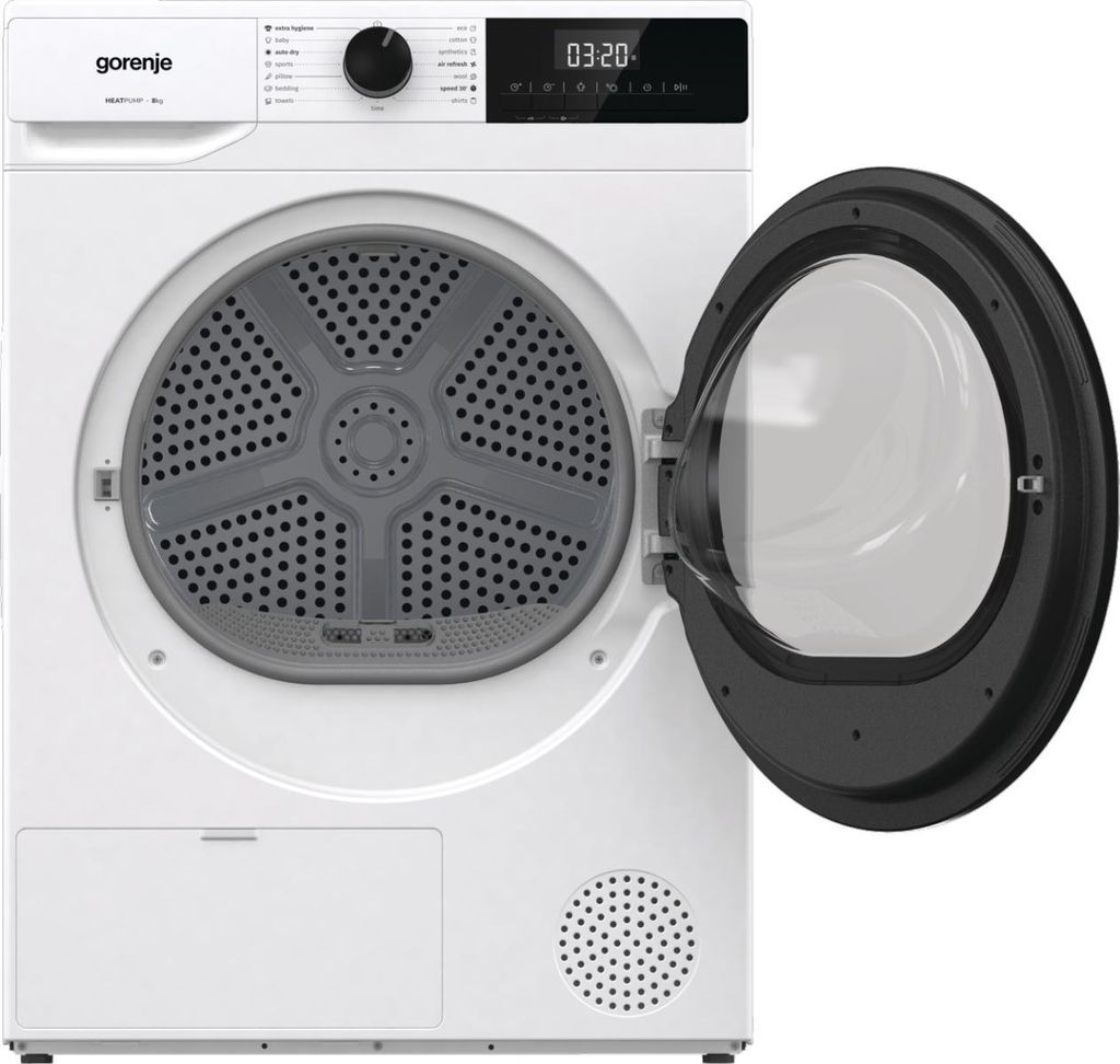 gorenje DHNE82, Wärmepumpentrockner, freistehend, Frontlader, 8 kg