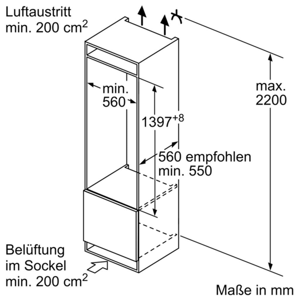 Siemens iQ700 KI51FADE0, 220 l, SN - T, 37 dB, E, Weiß