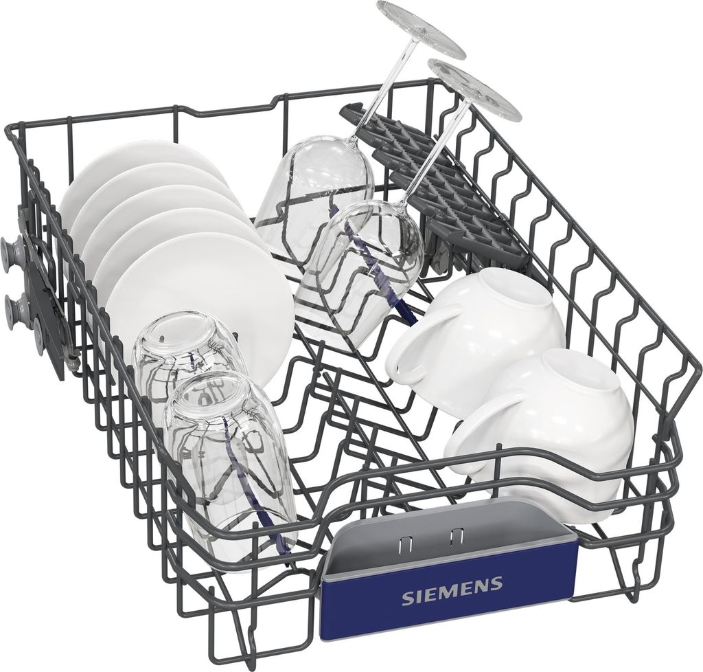 Siemens SR43ES25ME, Unterbau, Single (45 cm breit), Gebürsteter Stahl, Schwarz, Tasten, 1,75 m