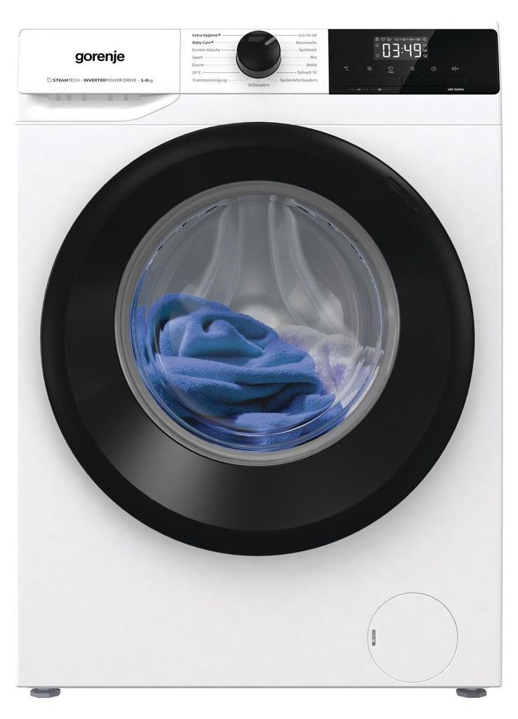 gorenje WNHPI64SAPS/DE Waschmaschine Frontlader 6 kg - 1400 U/min. - 15 Programme - AquaStop, Weiß