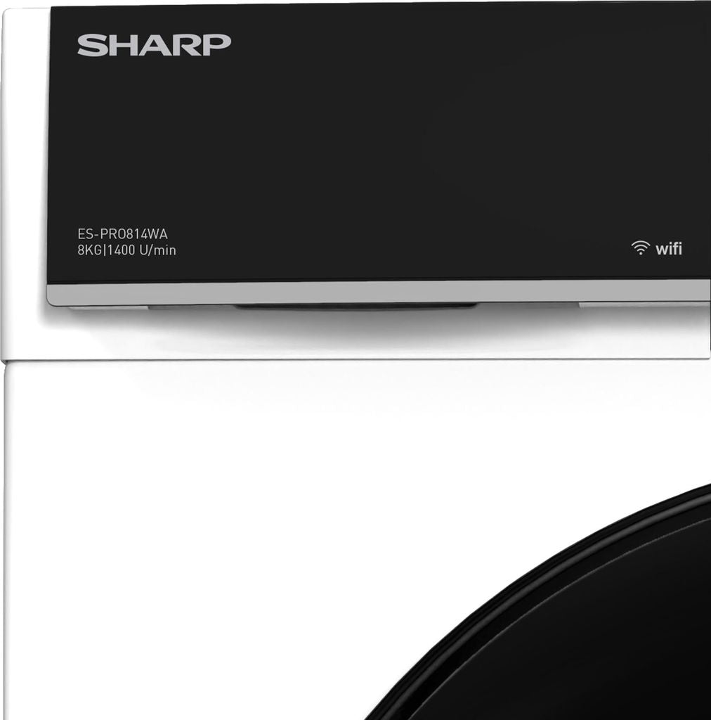 Sharp ES - PRO814WA - DE Waschmaschine 8kg 1400 U/min Weiß WIFI VeeZy App AquaStop