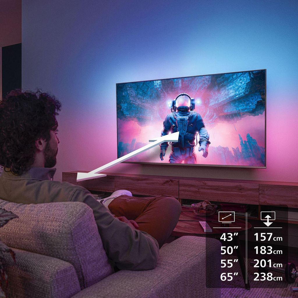 Philips 55PUS8500/12, 139,7 cm (55"), 3840 x 2160 Pixel, QLED, Smart - TV, WLAN, Schwarz