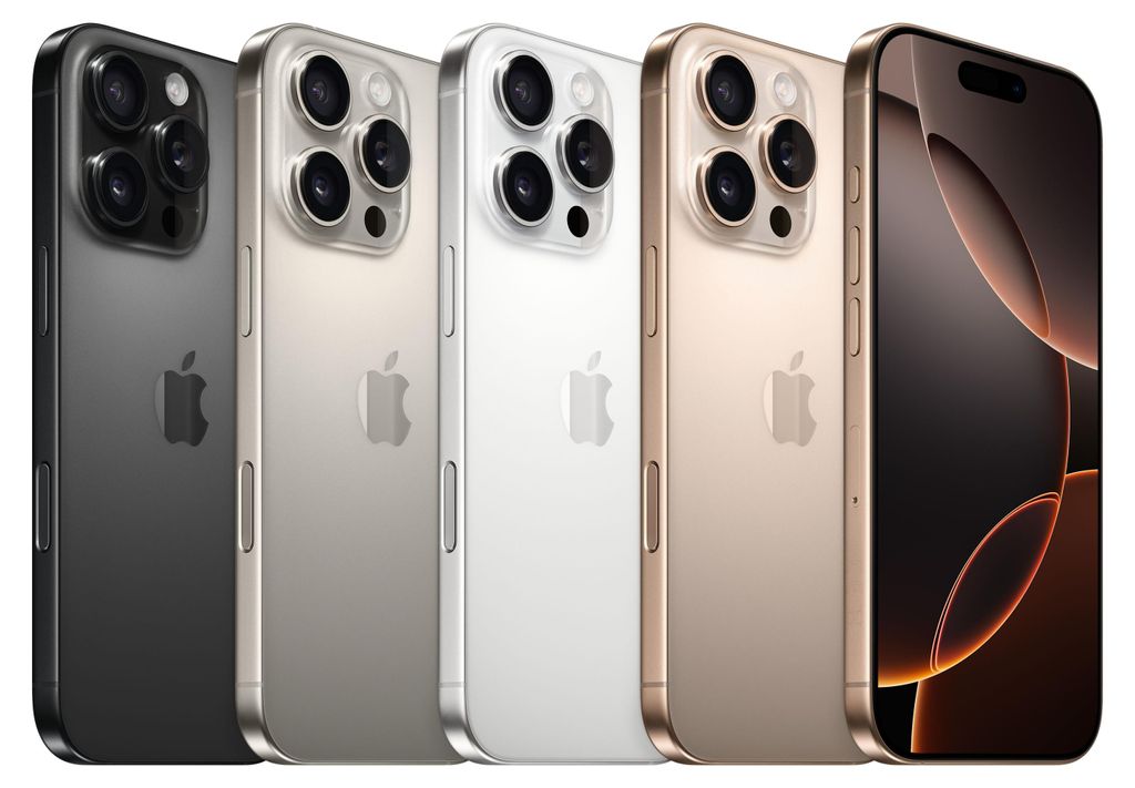 Apple iPhone 16 Pro , 16 cm (6.3"), 2622 x 1206 Pixel, 128 GB, 48 MP, iOS 18, Titan