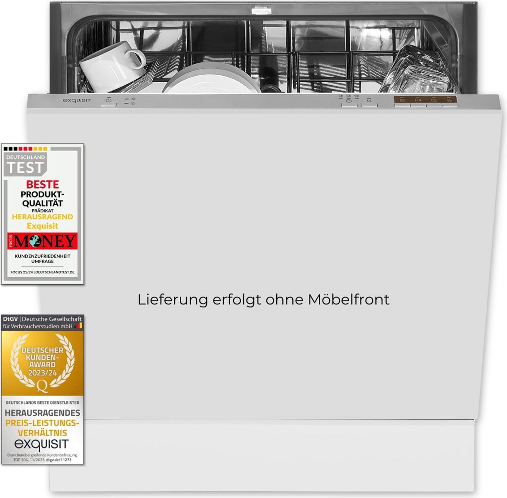 Exquisit Geschirrspüler EGSP6012 - E - 030E silber