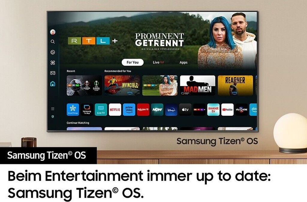 Samsung 55" Crystal UHD 4K DU7170 Tizen OS Smart TV (2024), 139,7 cm (55"), 3840 x 2160 Pixel, Kristall, Smart - TV, WLAN, Titan
