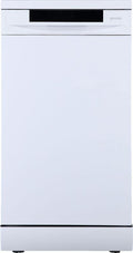 gorenje GS541D10W freistehender Geschirrspüler 45 cm, Freistehend, Single (45 cm breit), Weiß, Tasten, Edelstahl, 11 Maßgedecke