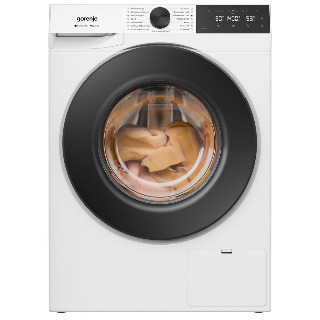 gorenje W5G474A2P1 Waschmaschine 7 kg Fassungsvermögen, 1400 U/min., WiFi - Funktion, AdaptTech, ConnectLife, UltraClean, Easydose, weiß