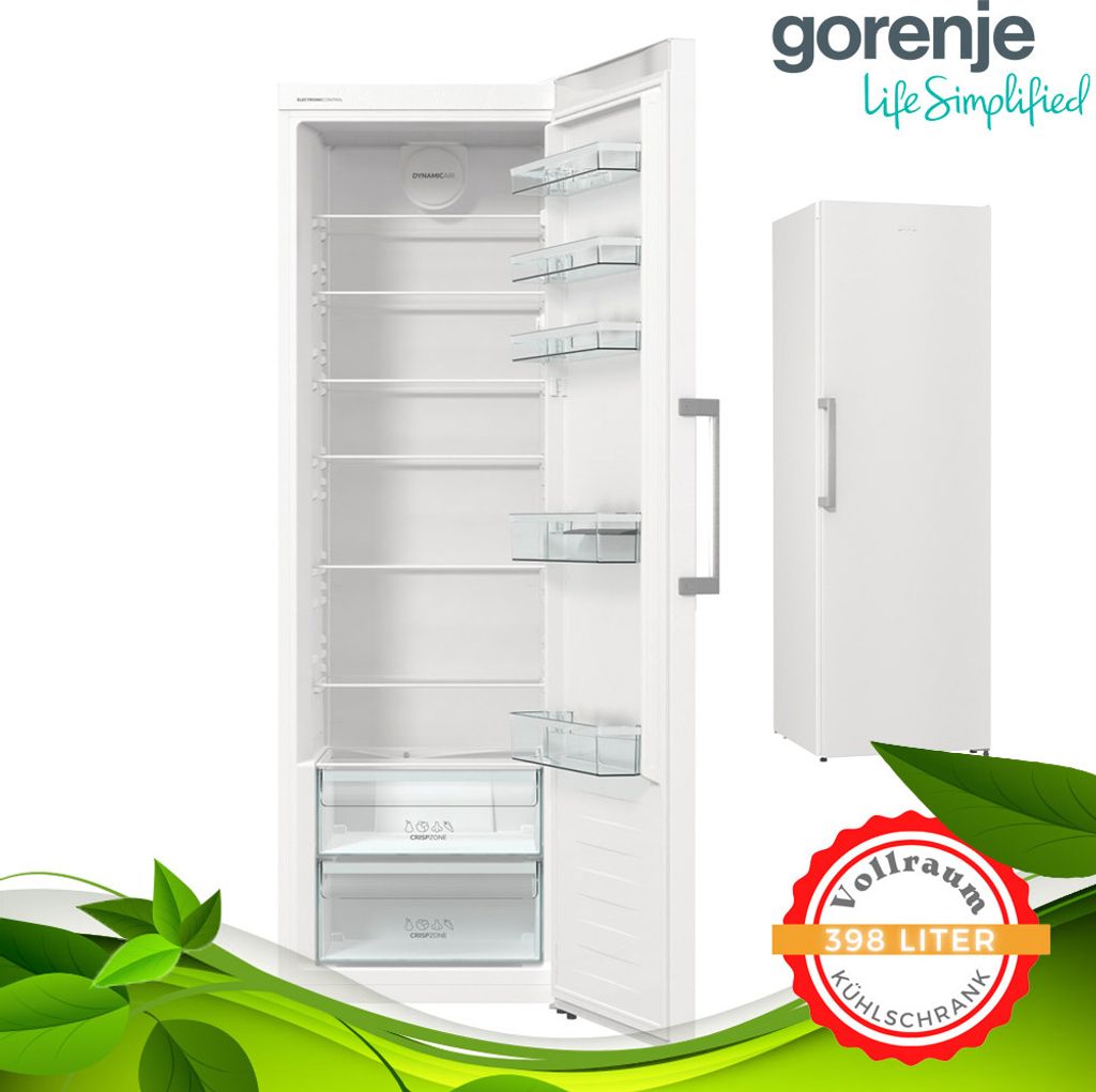 gorenje R619EEW5 Standkühlschrank, 398 Liter, Türanschlag wechselbar, Weiß