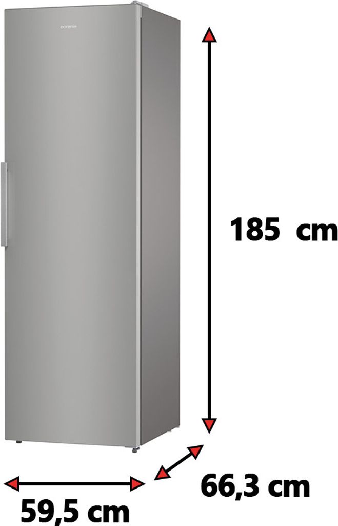 gorenje R619EES5 Kühlschrank Standgerät, 398 Liter, Türanschlag wechselbar , grau metallic