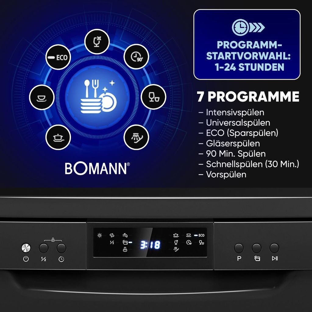Bomann Geschirrspüler 60 cm - GSP 7419