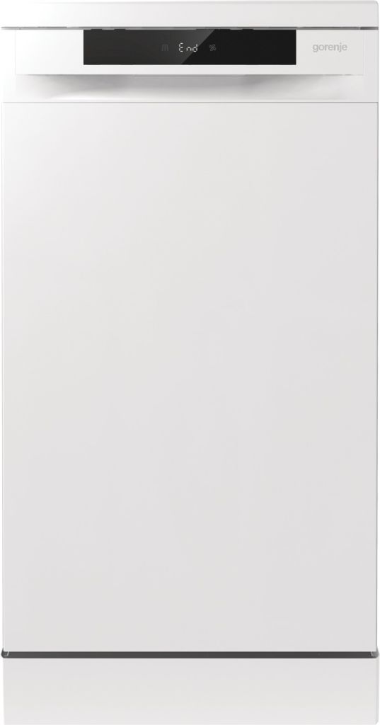 gorenje GS541D10W freistehender Geschirrspüler 45 cm, Freistehend, Single (45 cm breit), Weiß, Tasten, Edelstahl, 11 Maßgedecke