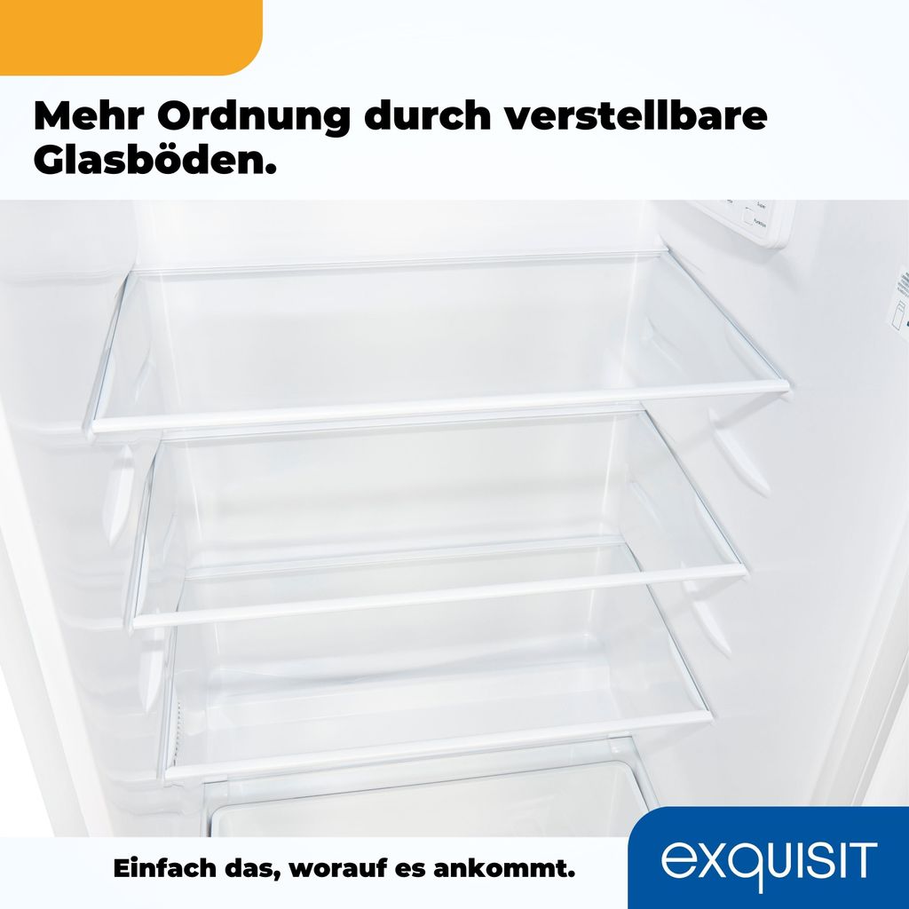 Exquisit Kühlschrank KS185 - 4 - HE - 040E weiss